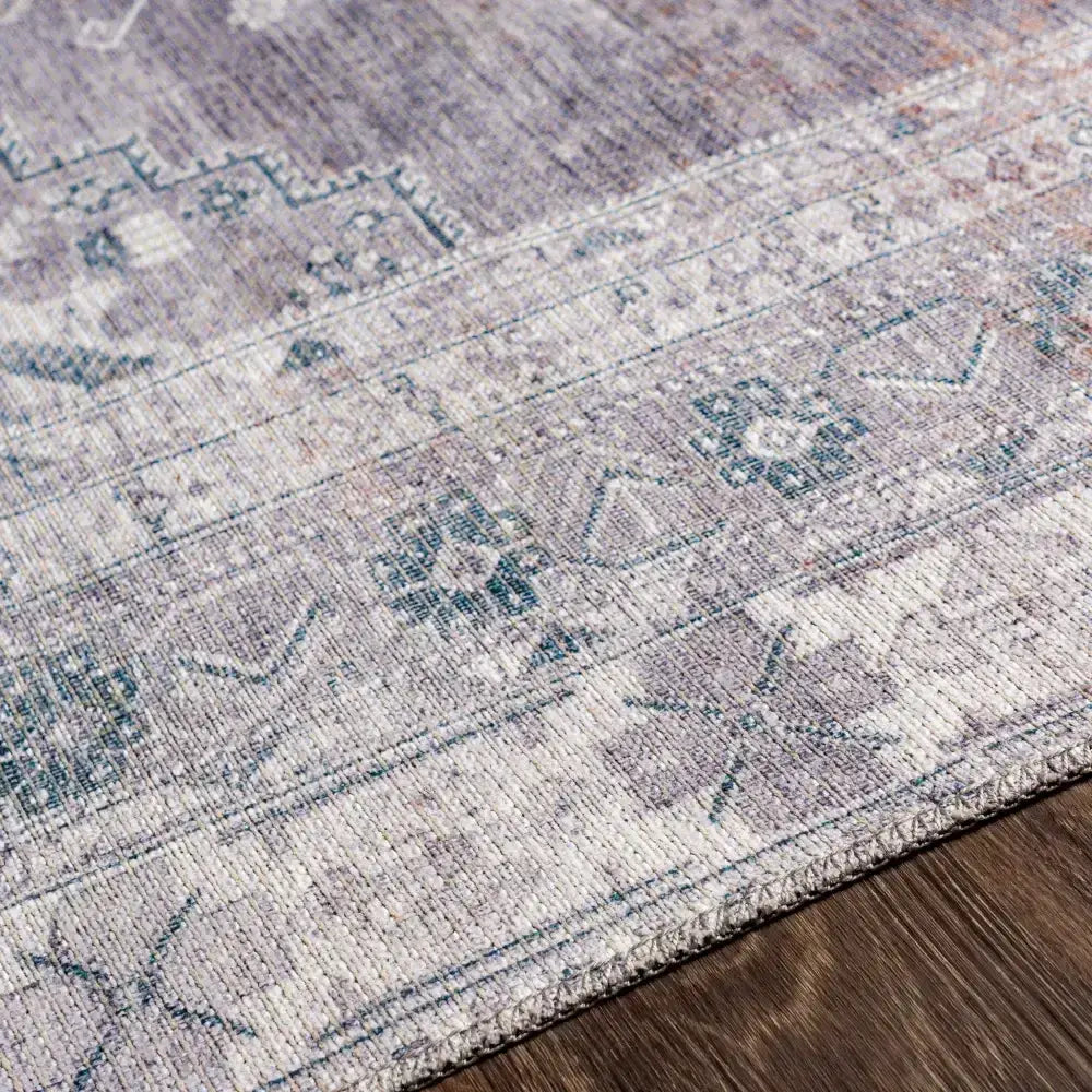 Baltinglass Gray Washable Area Rug - * 6’7’’ x 9’ Rectangle - Boutique Rugs