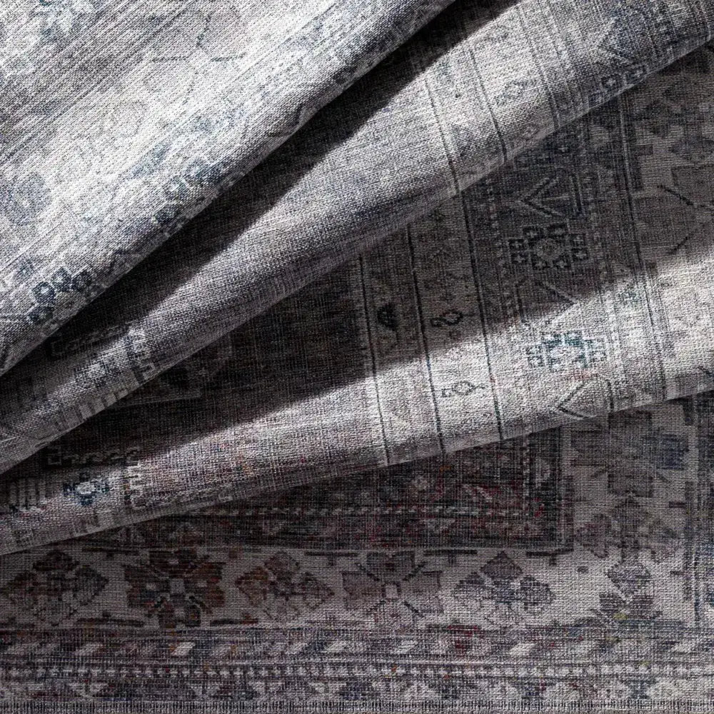 Baltinglass Gray Washable Area Rug - Boutique Rugs