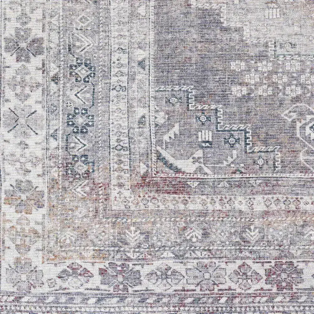 Baltinglass Gray Washable Area Rug - Boutique Rugs