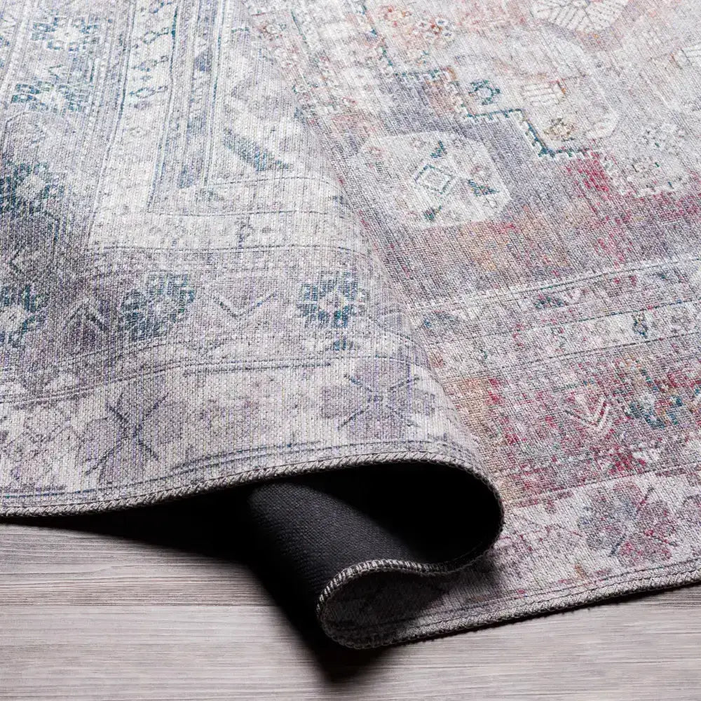 Baltinglass Gray Washable Area Rug - Boutique Rugs