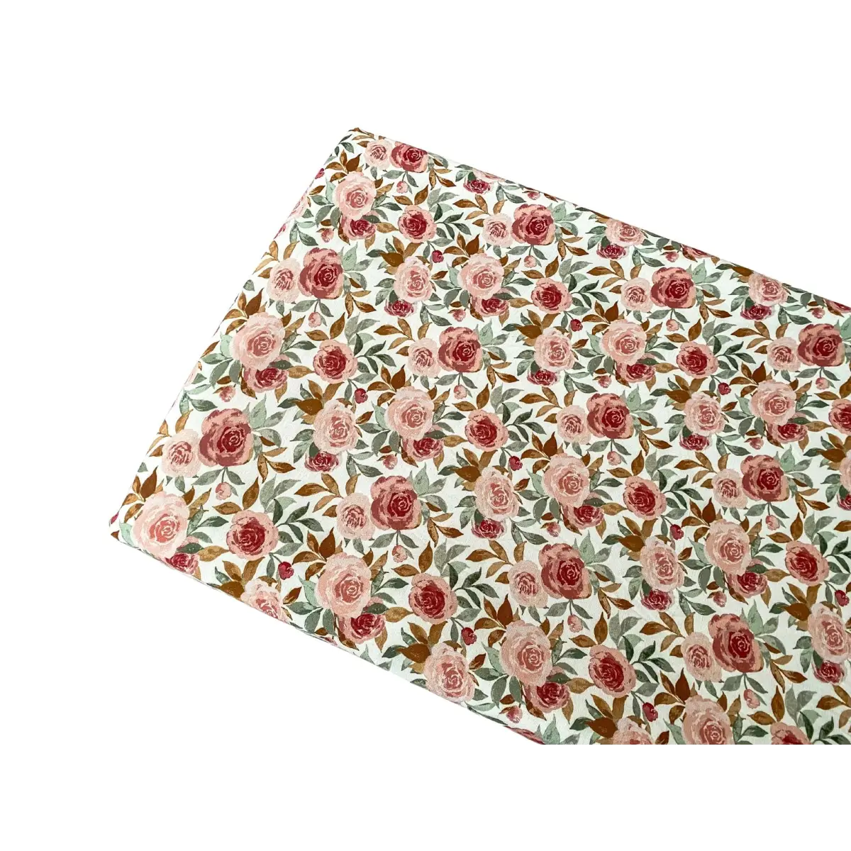 Bamboo Changing Pad Cover - Dusty Pink Floral - Harp Angel Boutique