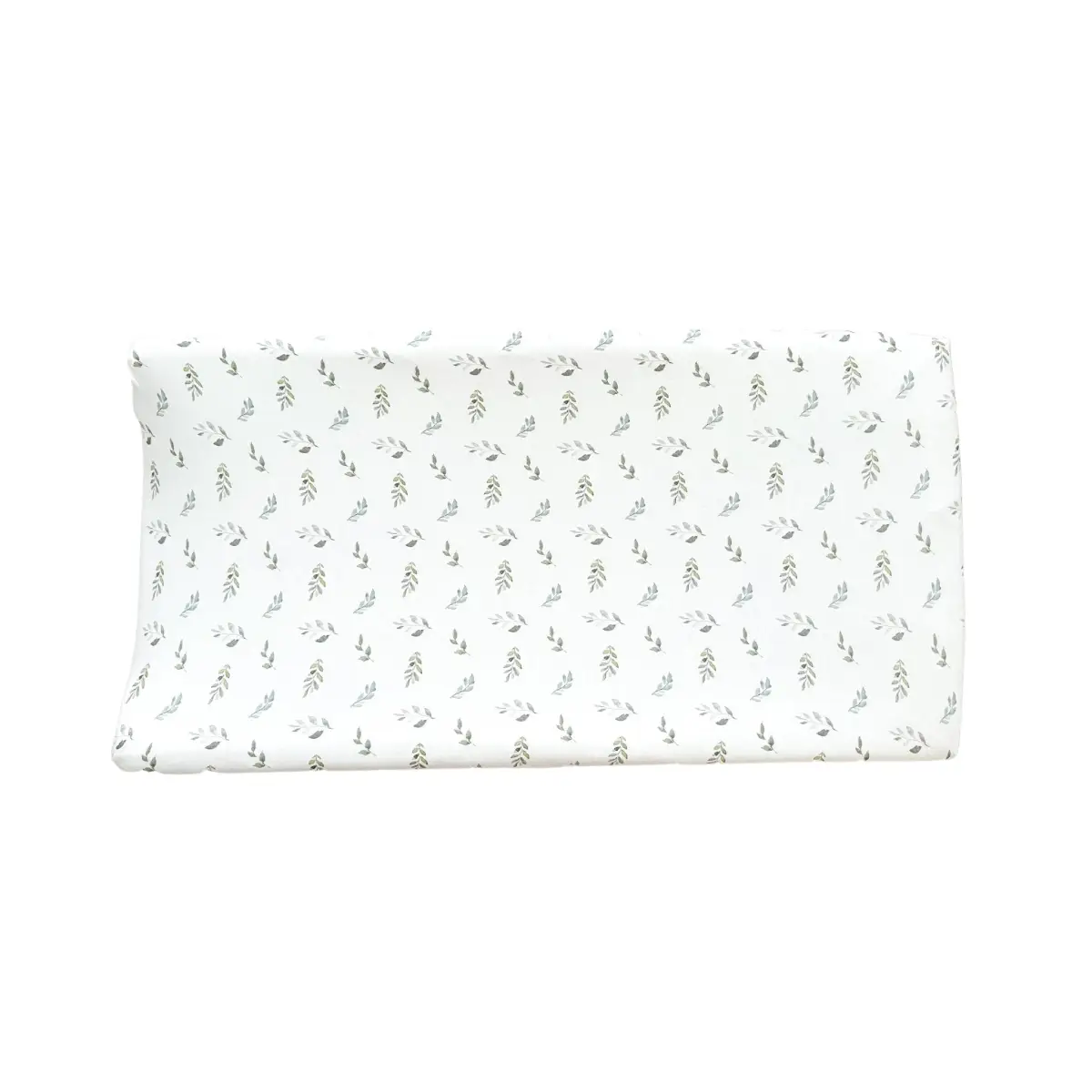 Bamboo Changing Pad Cover - Green Leaves - Harp Angel Boutique