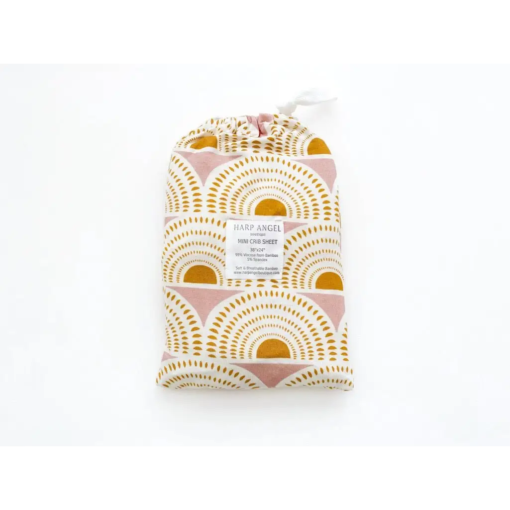 Bamboo Changing Pad Cover - Vintage Sunshine - Harp Angel Boutique