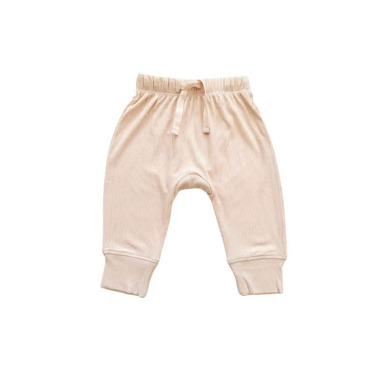 Bamboo Jogger Pants - Blush Ribbed - Harp Angel Boutique