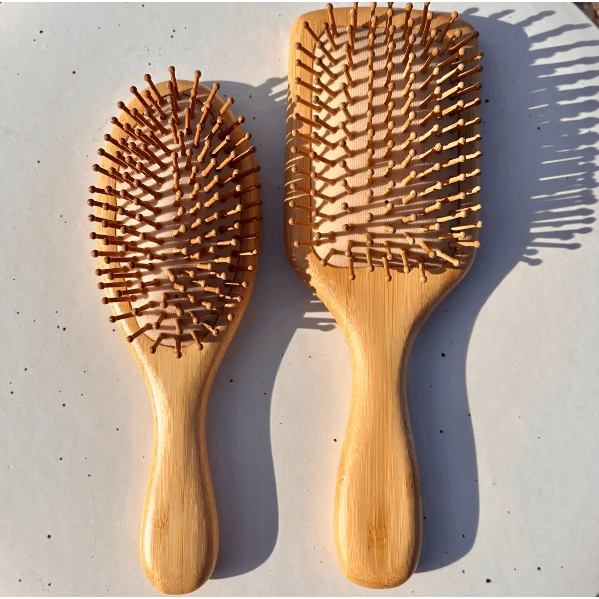 Bamboo Paddle Spa Hairbrush - Bamboo Switch