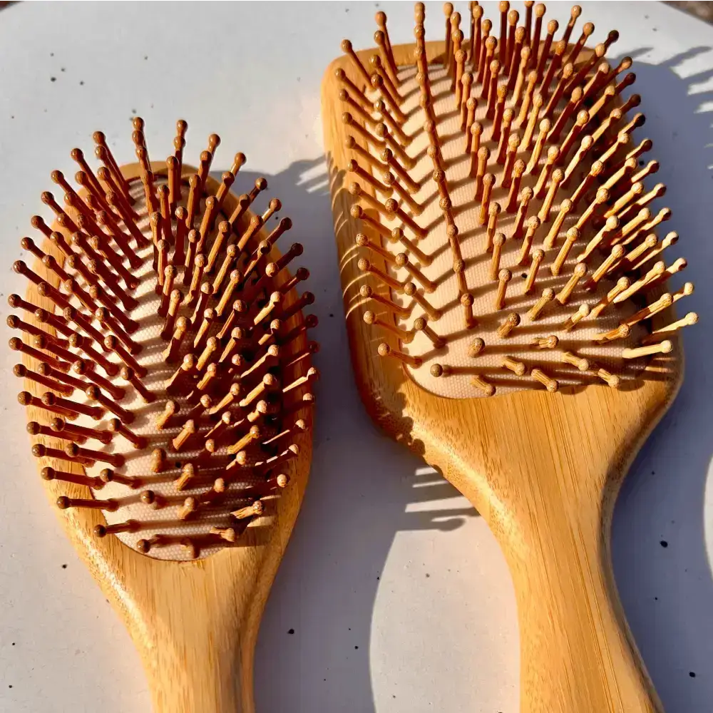 Bamboo Paddle Spa Hairbrush - Bamboo Switch