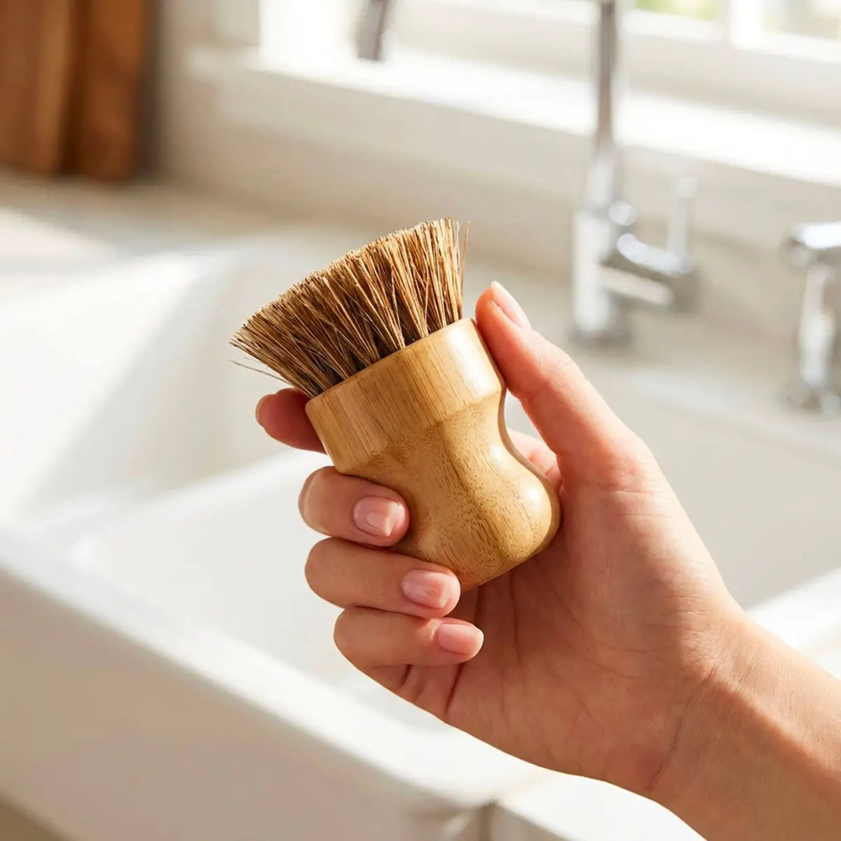 Pot Scrubber Brush - Eco Friendly Bamboo - Bamboo Switch
