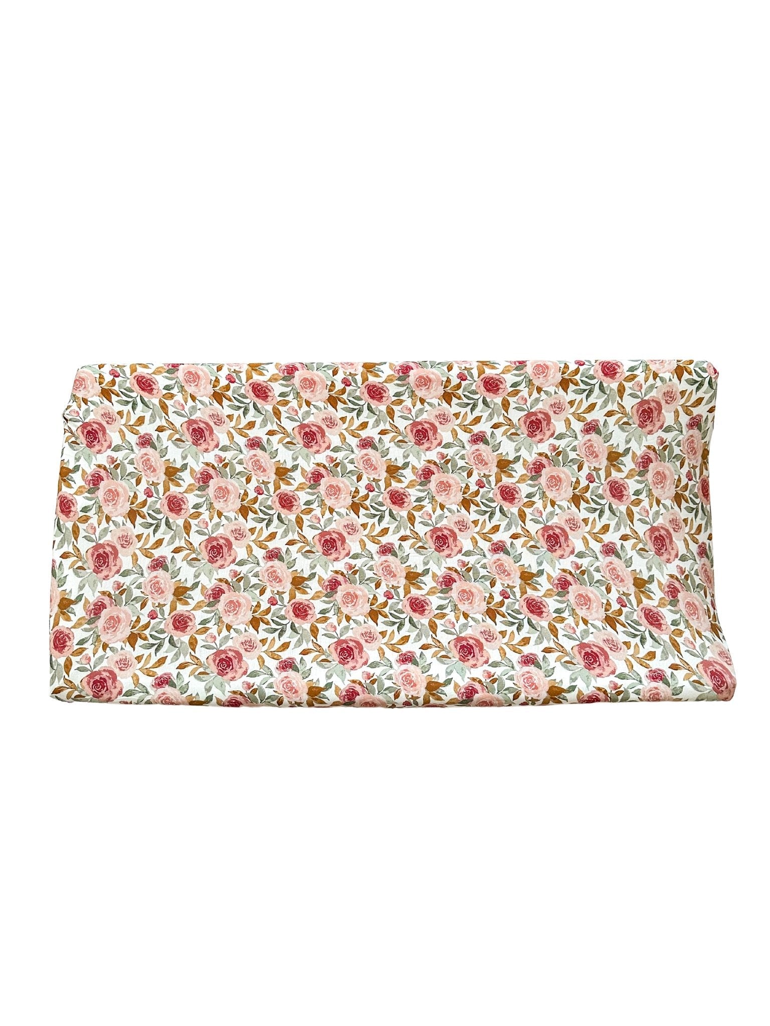 Bamboo Changing Pad Cover - Dusty Pink Floral - Harp Angel Boutique