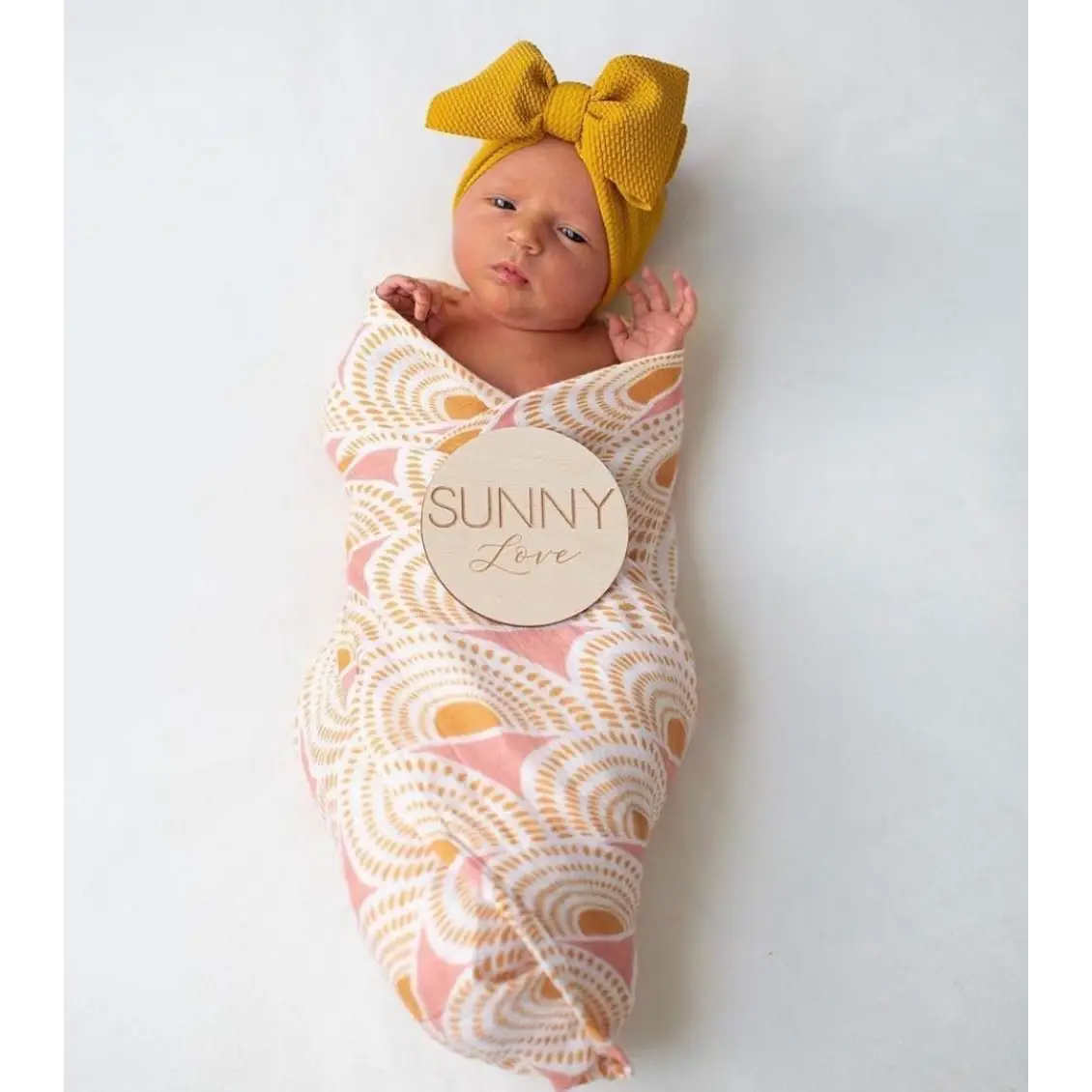 Bamboo Stretch Swaddle - Vintage Sunshine - Harp Angel Boutique