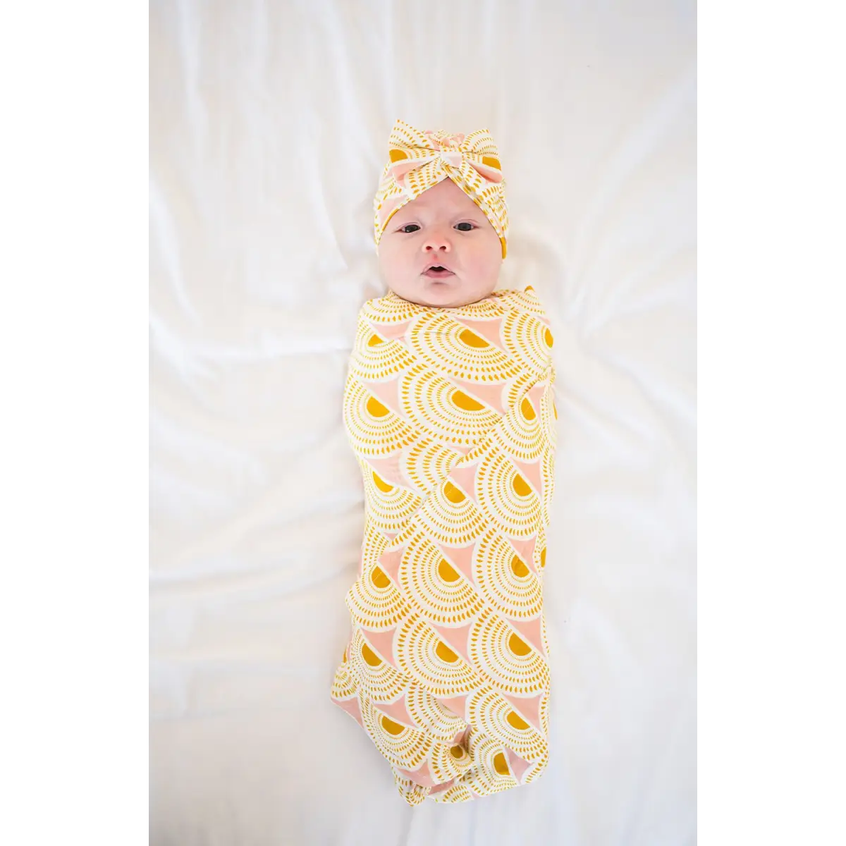 Bamboo Stretch Swaddle - Vintage Sunshine - Harp Angel Boutique