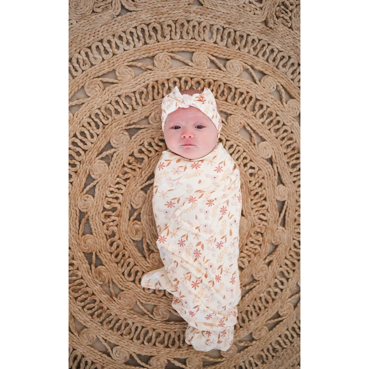 Bamboo Stretch Swaddle - Wildflower - Harp Angel Boutique