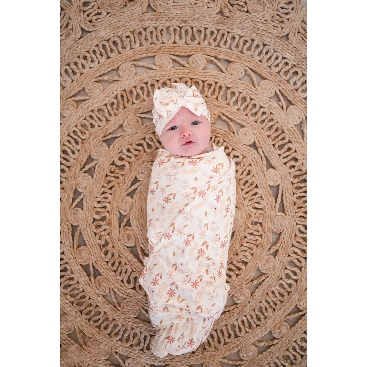 Bamboo Stretch Swaddle - Wildflower - Harp Angel Boutique
