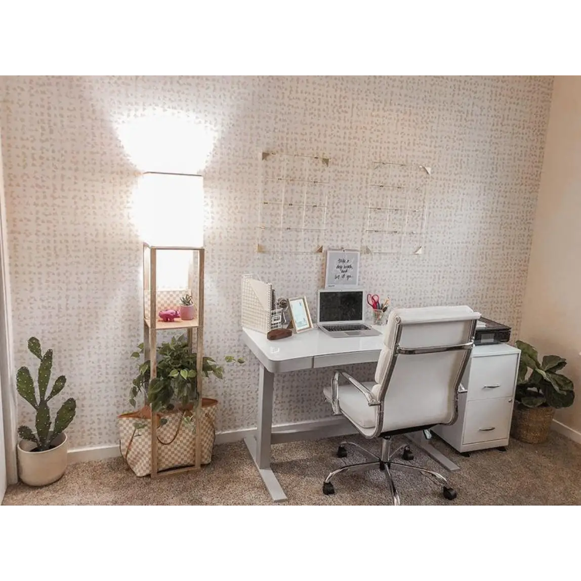 Barlow Wallpaper - Neutral Block Pattern - Loomwell Home Goods