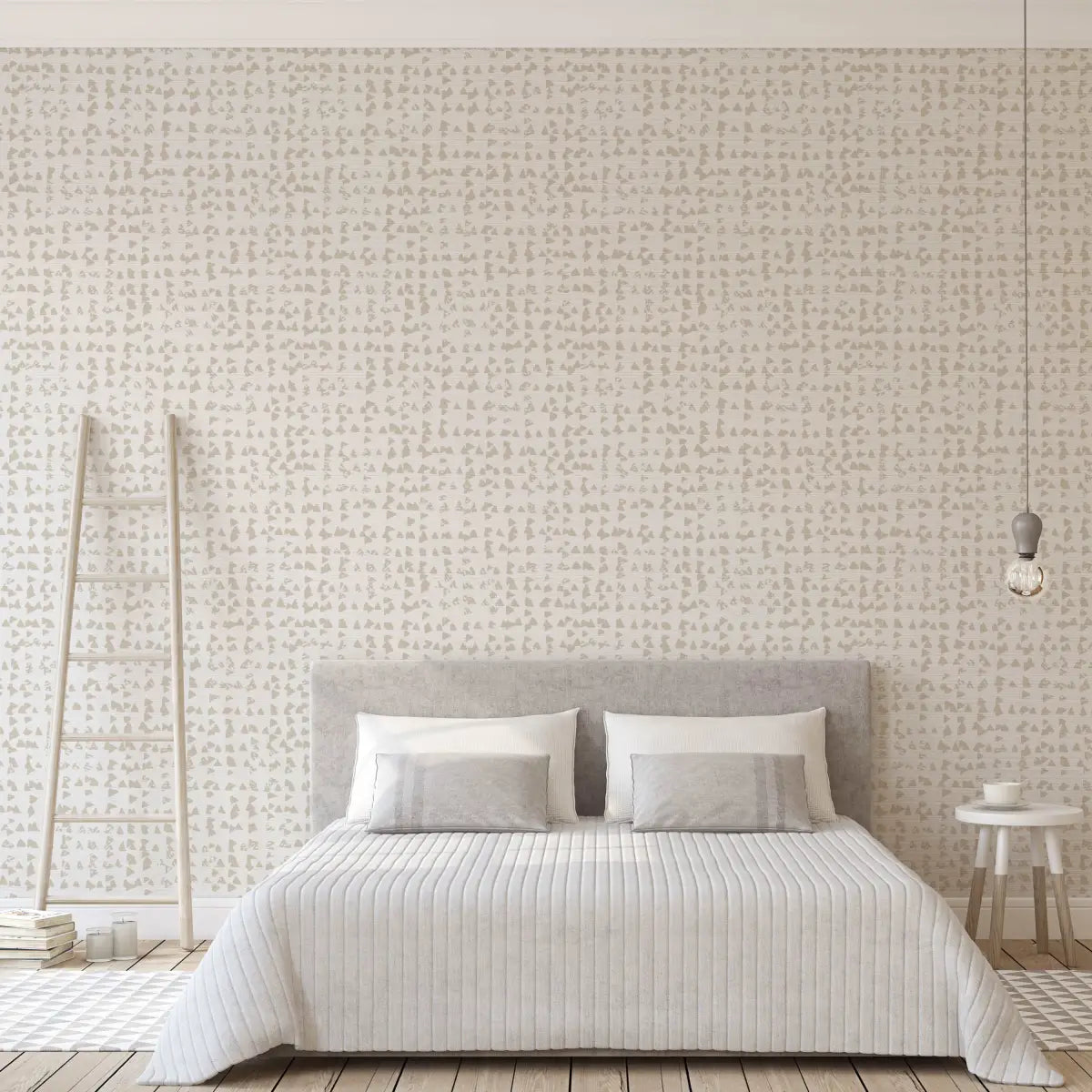 Barlow Wallpaper - Neutral Block Pattern - Loomwell Home Goods