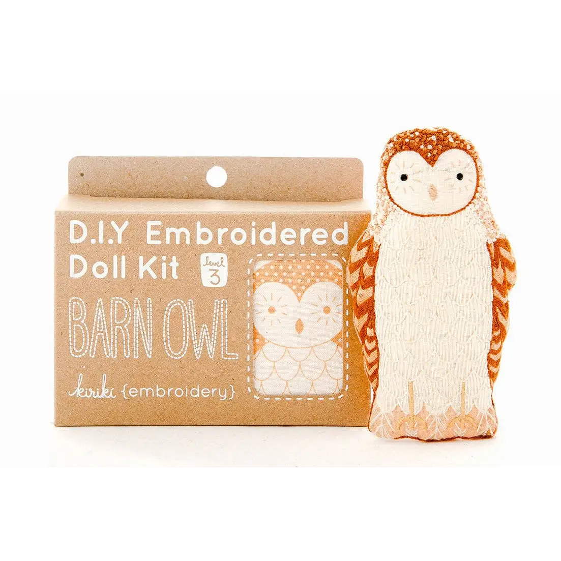 Barn Owl - Embroidery Kit - Kiriki Press
