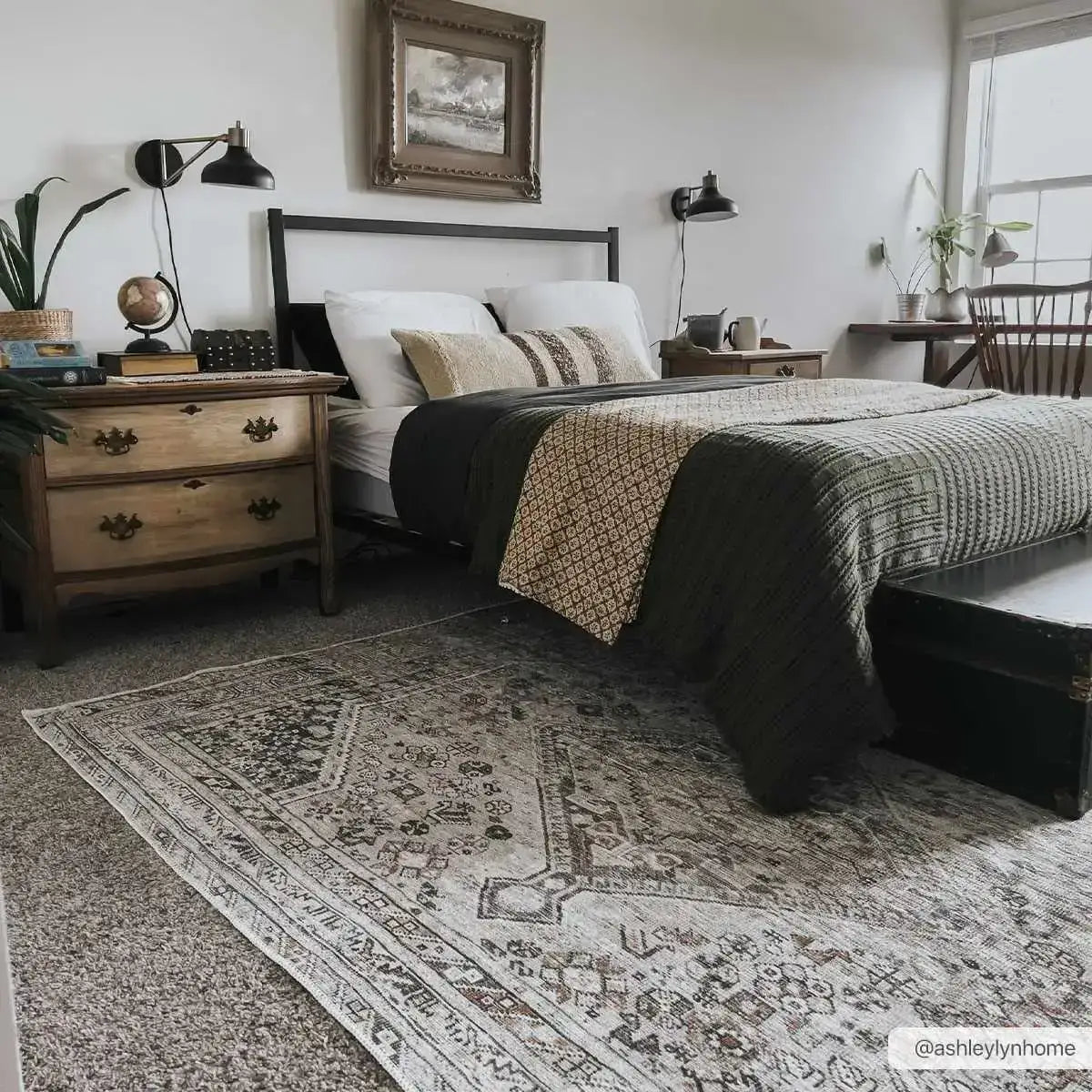 Barny Beige Washable Area Rug - Boutique Rugs