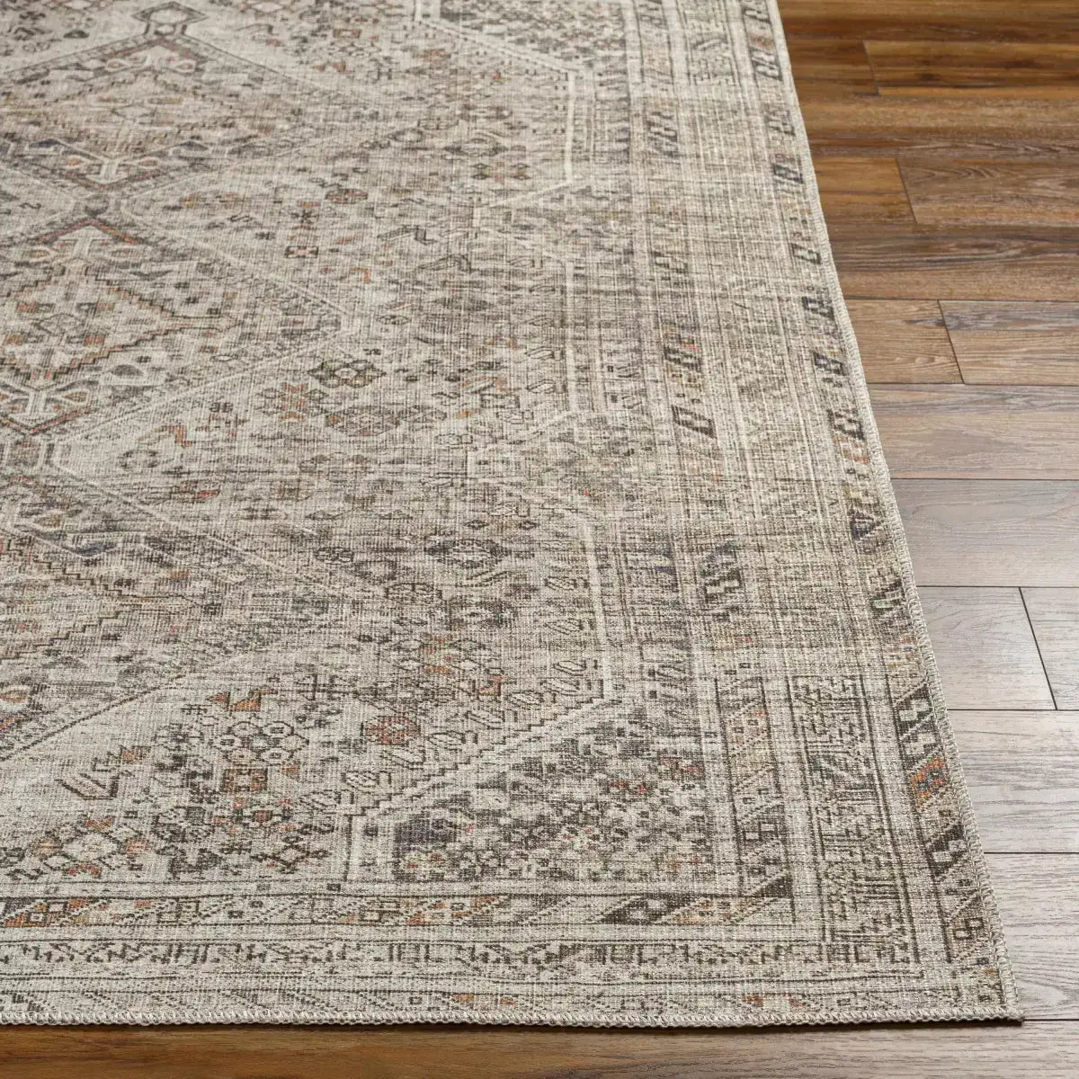 Barny Beige Washable Area Rug - Boutique Rugs