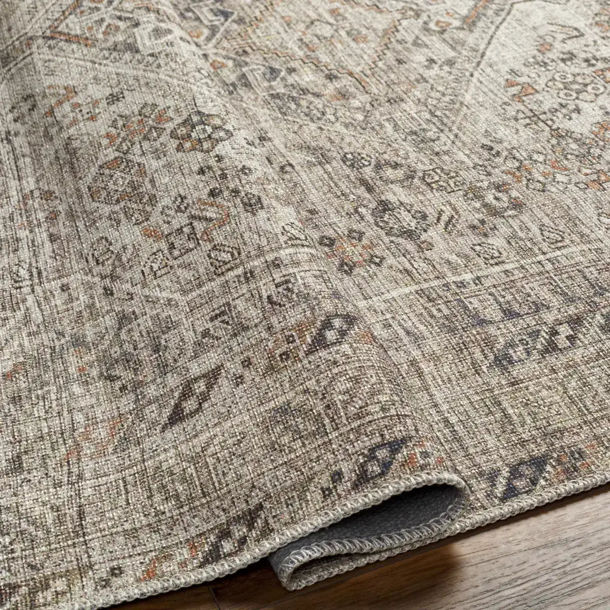 Barny Beige Washable Area Rug - Boutique Rugs