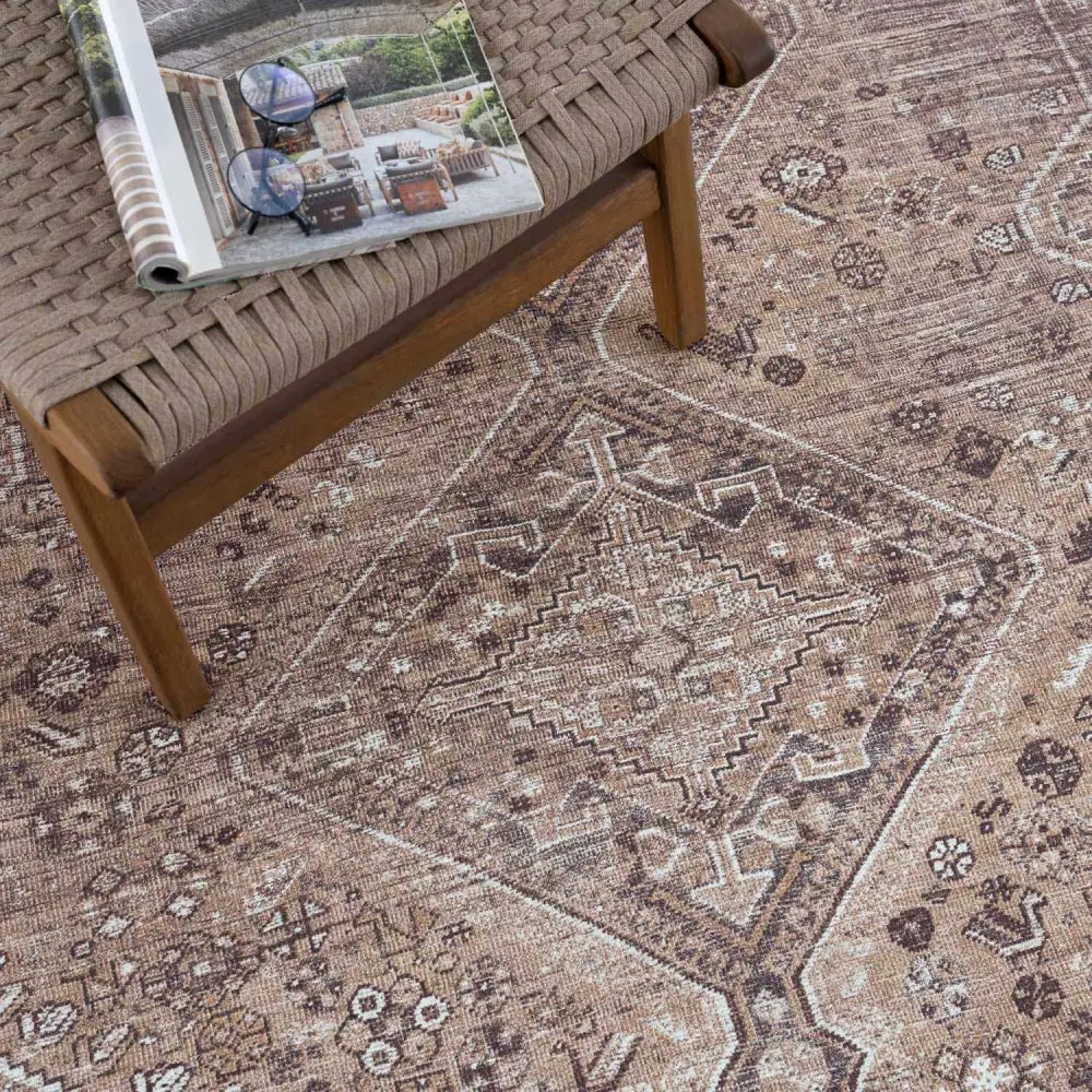 Barny Brown Washable Rug - Boutique Rugs