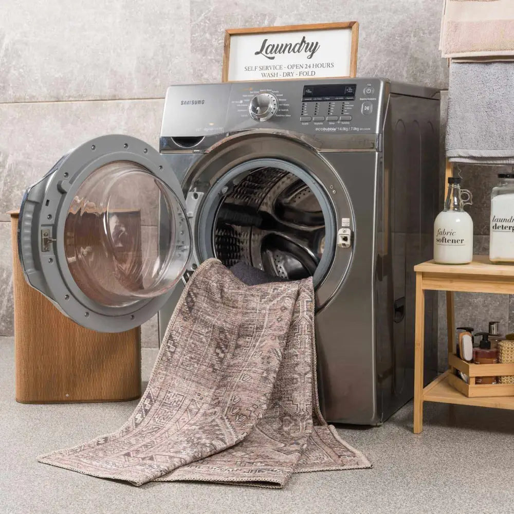 Barny Brown Washable Rug - Boutique Rugs