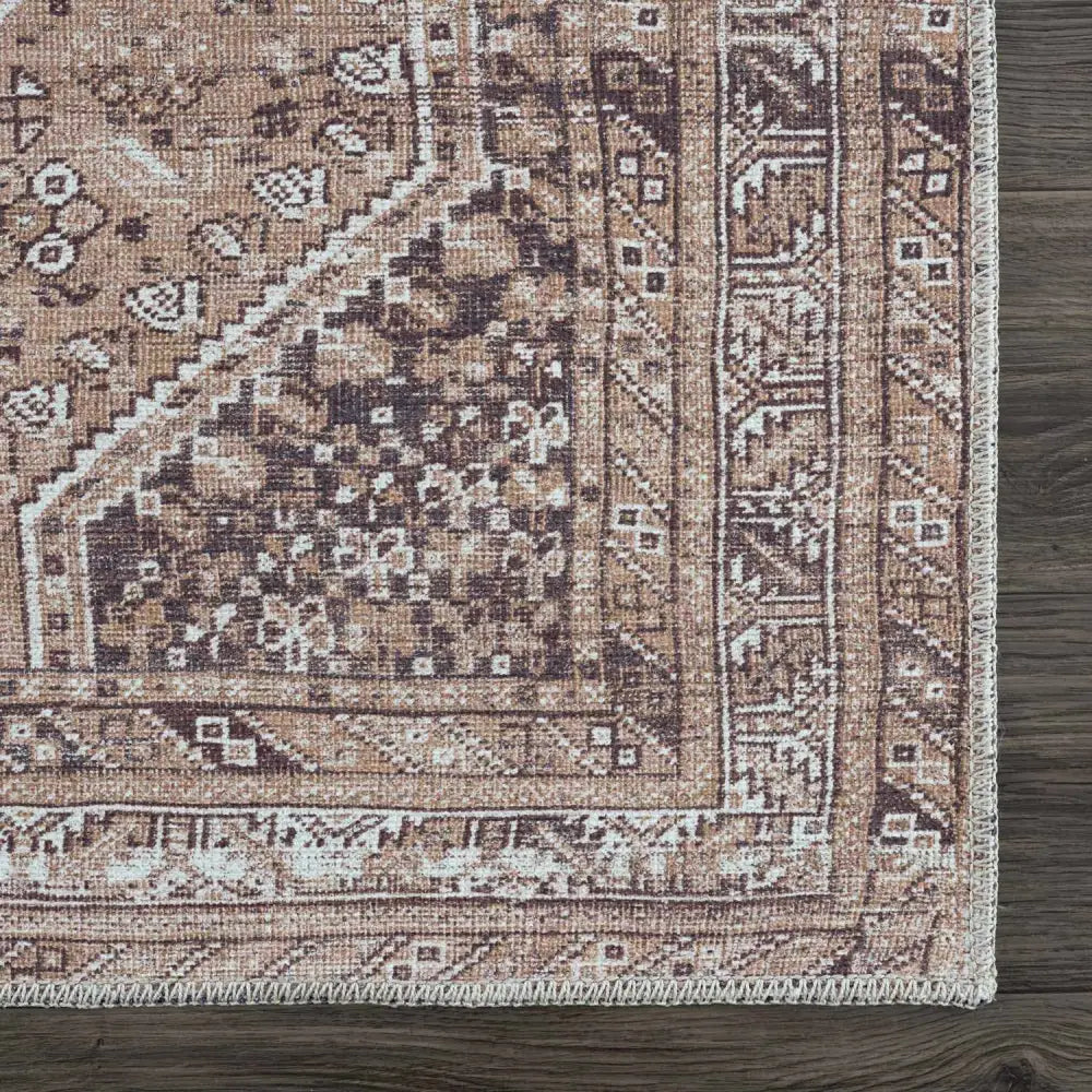 Barny Brown Washable Rug - Boutique Rugs