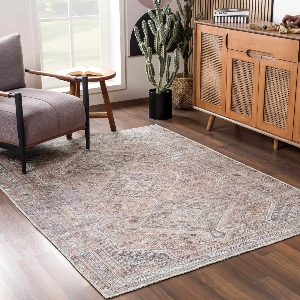 Barny Brown Washable Rug - Boutique Rugs
