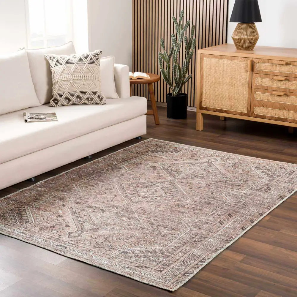 Barny Brown Washable Rug - Boutique Rugs