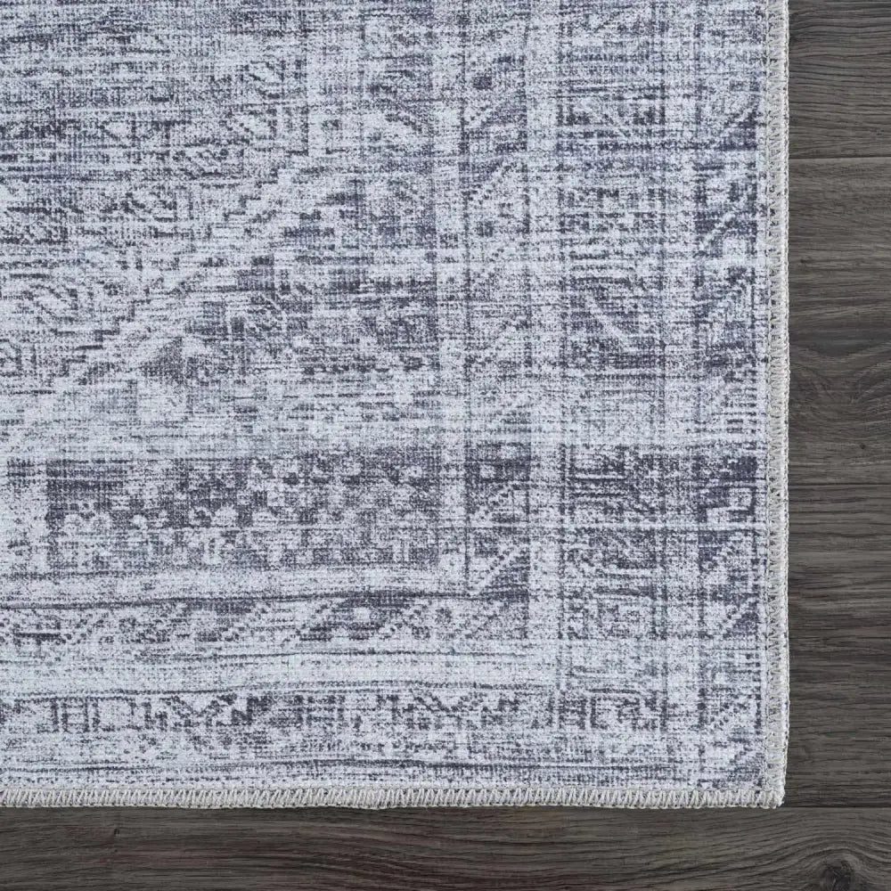 Barny Cream & Gray Washable Rug - Boutique Rugs