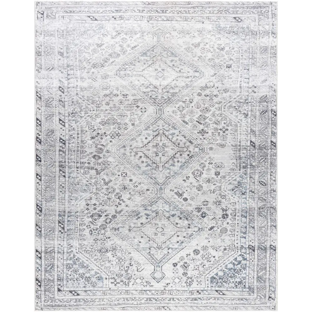 Barny Gray Washable Area Rug - Boutique Rugs