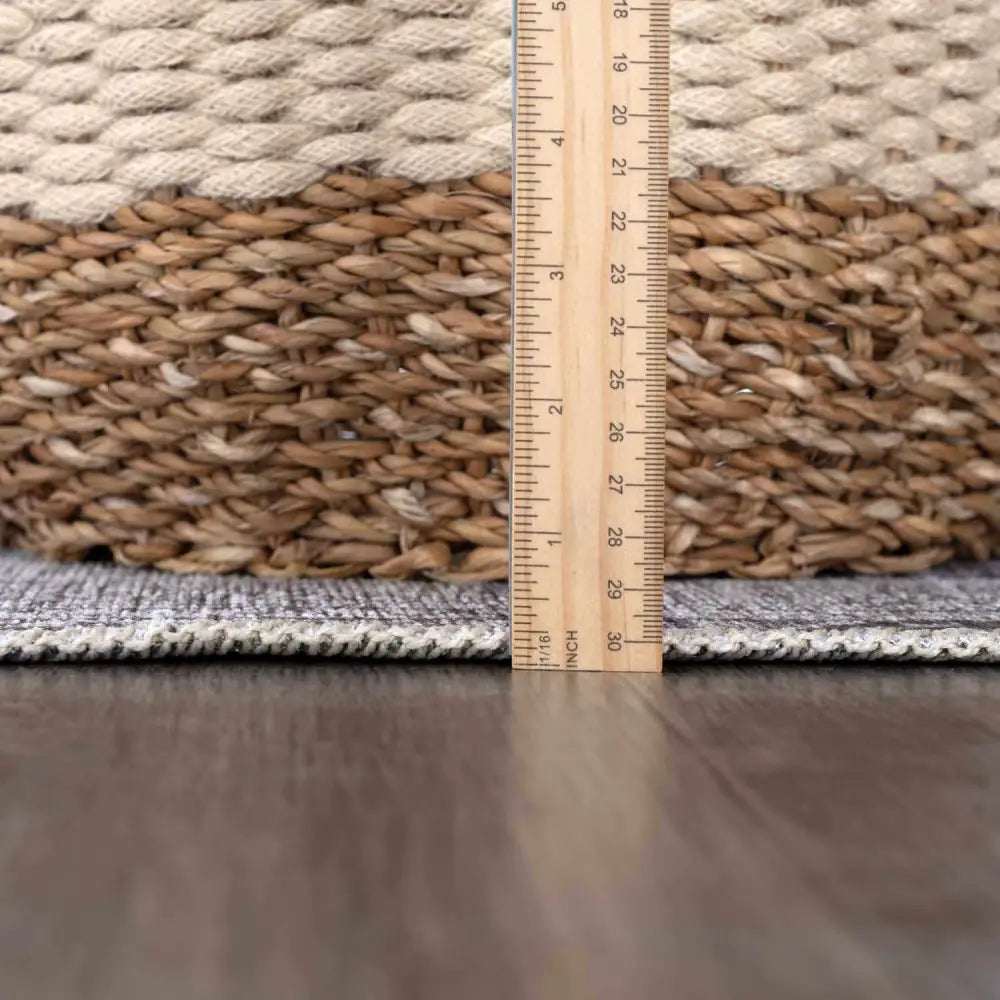Barny Gray Washable Area Rug - Boutique Rugs