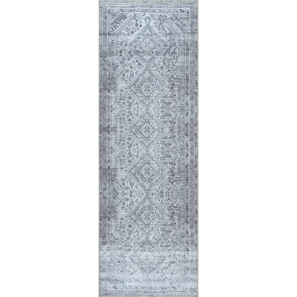 Barny Gray Washable Area Rug - Boutique Rugs