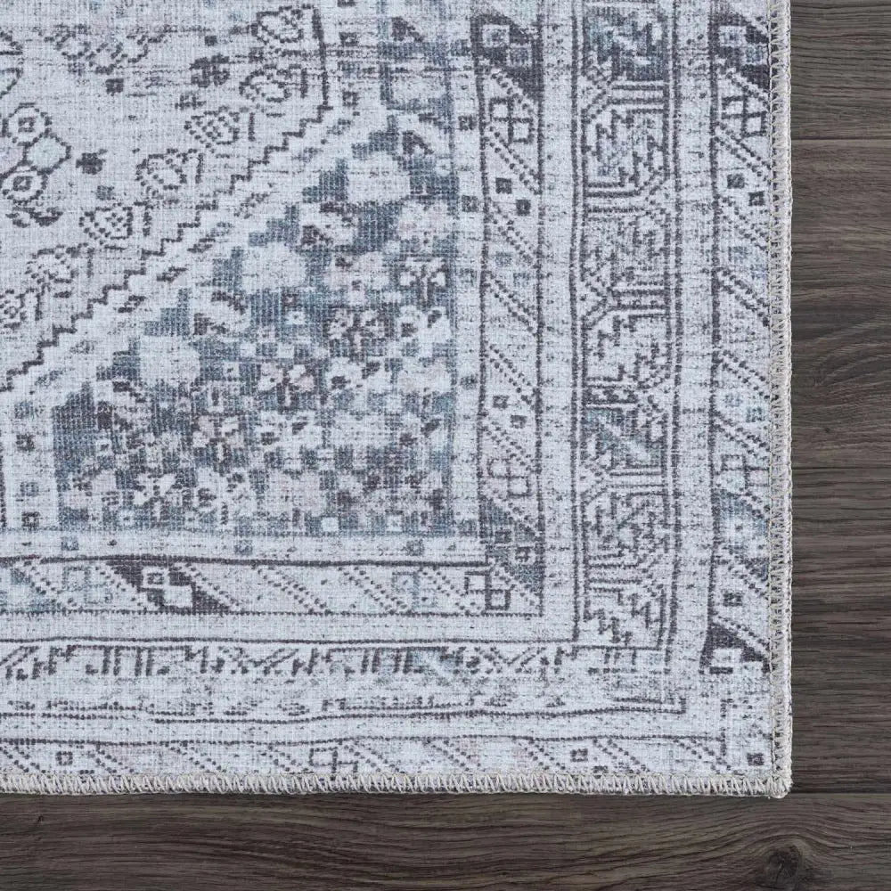 Barny Gray Washable Area Rug - Boutique Rugs
