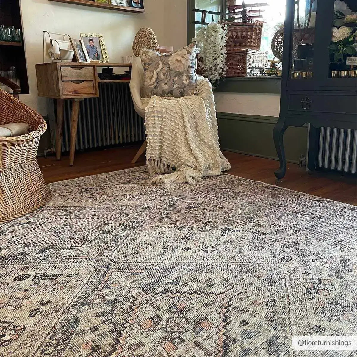 Barny Tan Washable Rug - 7’10’’ x 10’2’’ Rectangle - Boutique Rugs