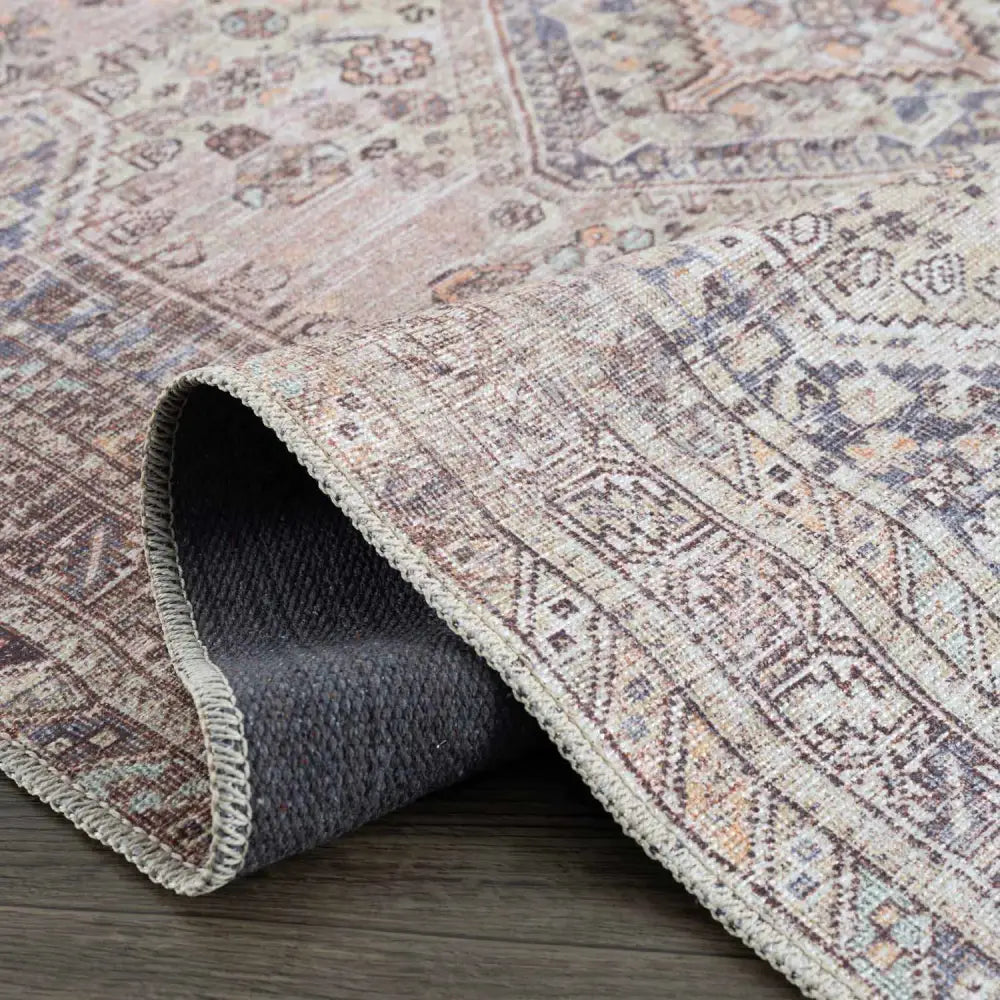 Barny Tan Washable Rug - Boutique Rugs