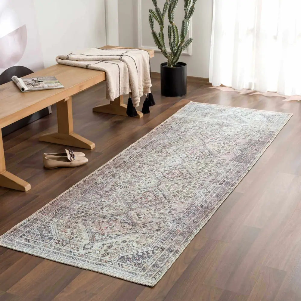 Barny Tan Washable Rug - Boutique Rugs