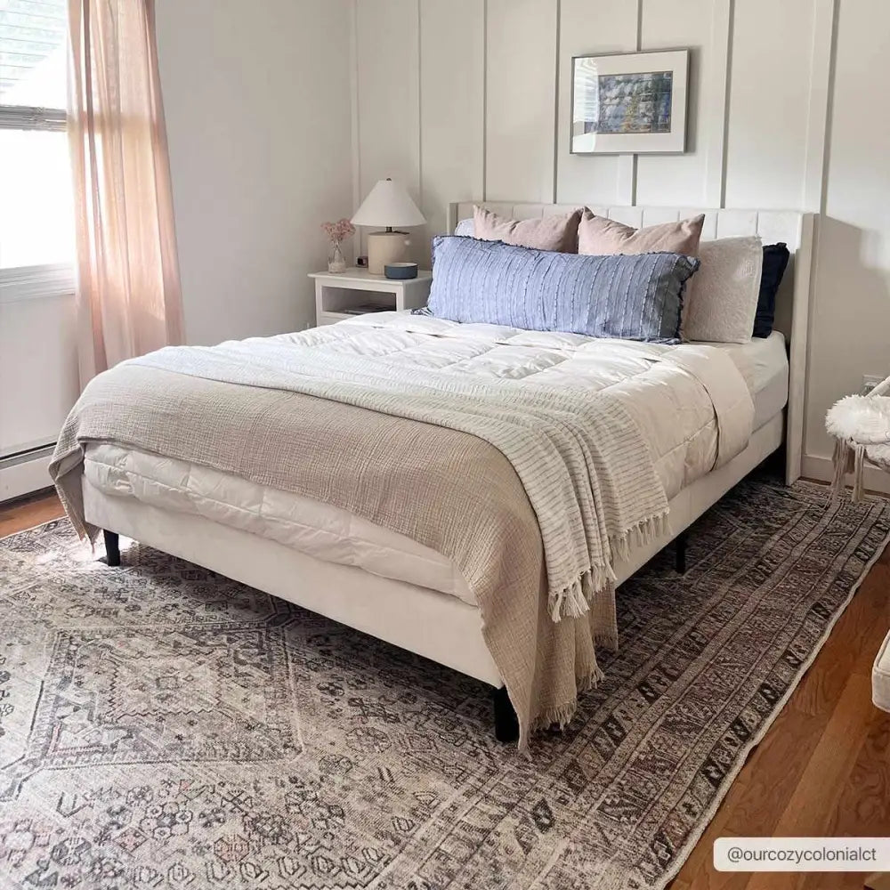 Barny Tan Washable Rug - Boutique Rugs