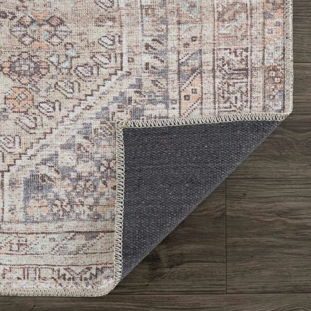 Barny Tan Washable Rug - Boutique Rugs