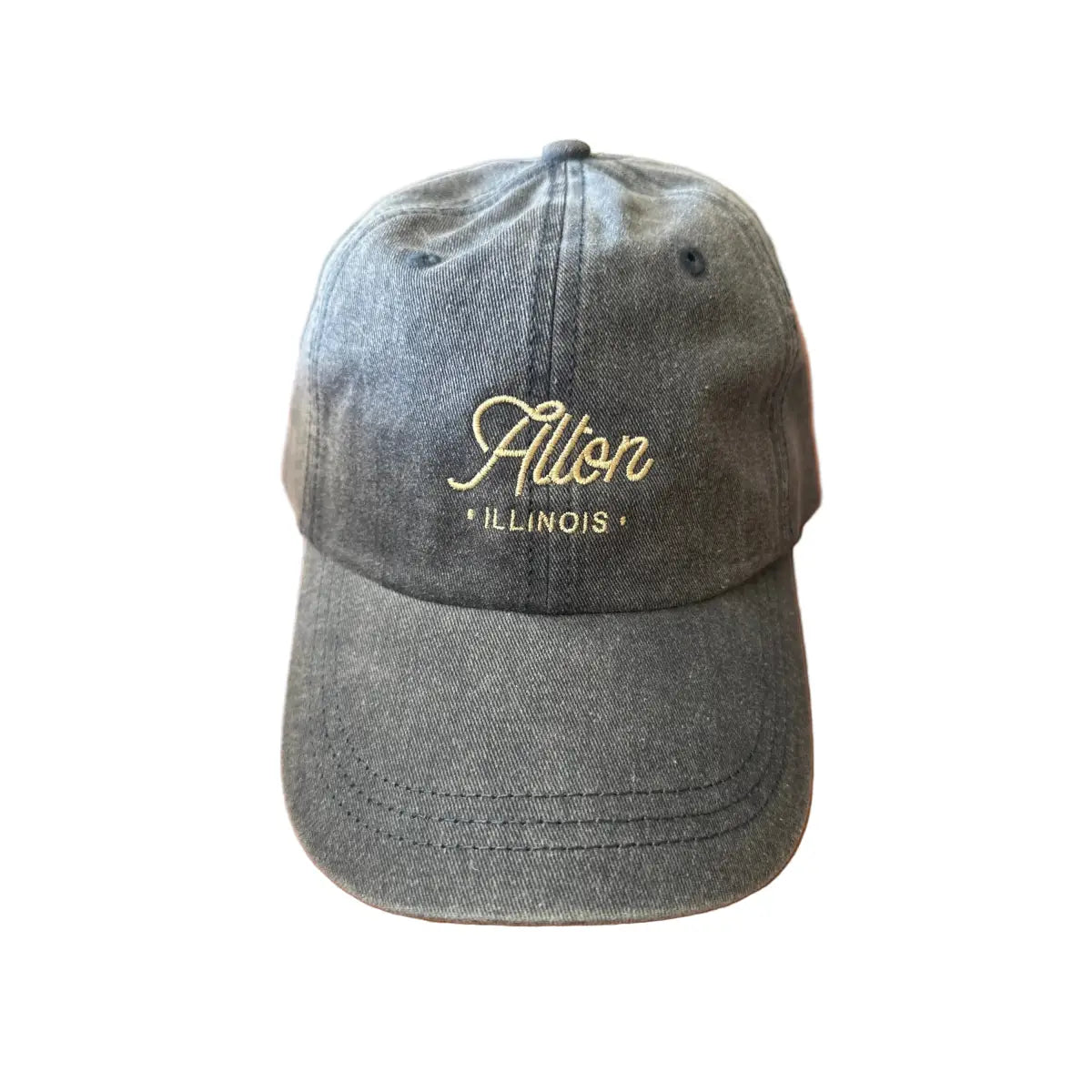 Baseball Hat - Alton Illinois - Deep Blue - Ruff House Print Shop