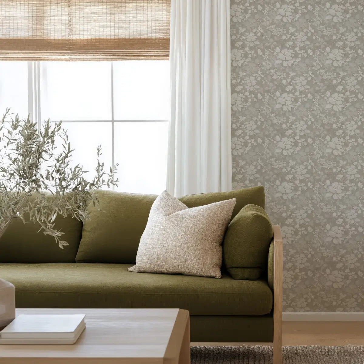 Bates Wallpaper - Flowers - by Taddy Mikelaites - Loomwell Home Goods