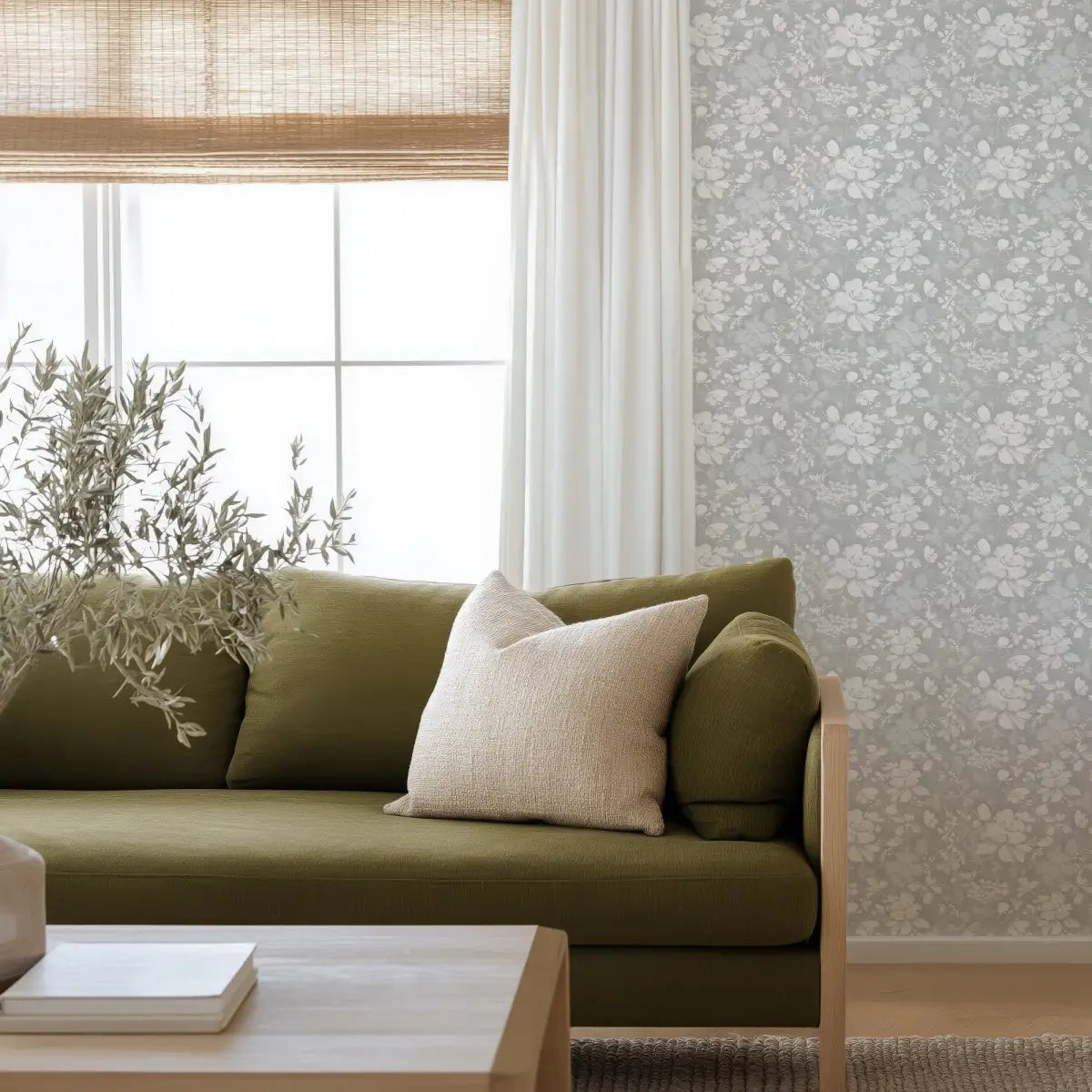 Bates Wallpaper - Flowers - by Taddy Mikelaites - Loomwell Home Goods