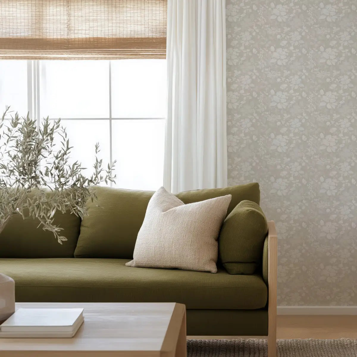 Bates Wallpaper - Flowers - by Taddy Mikelaites - Loomwell Home Goods