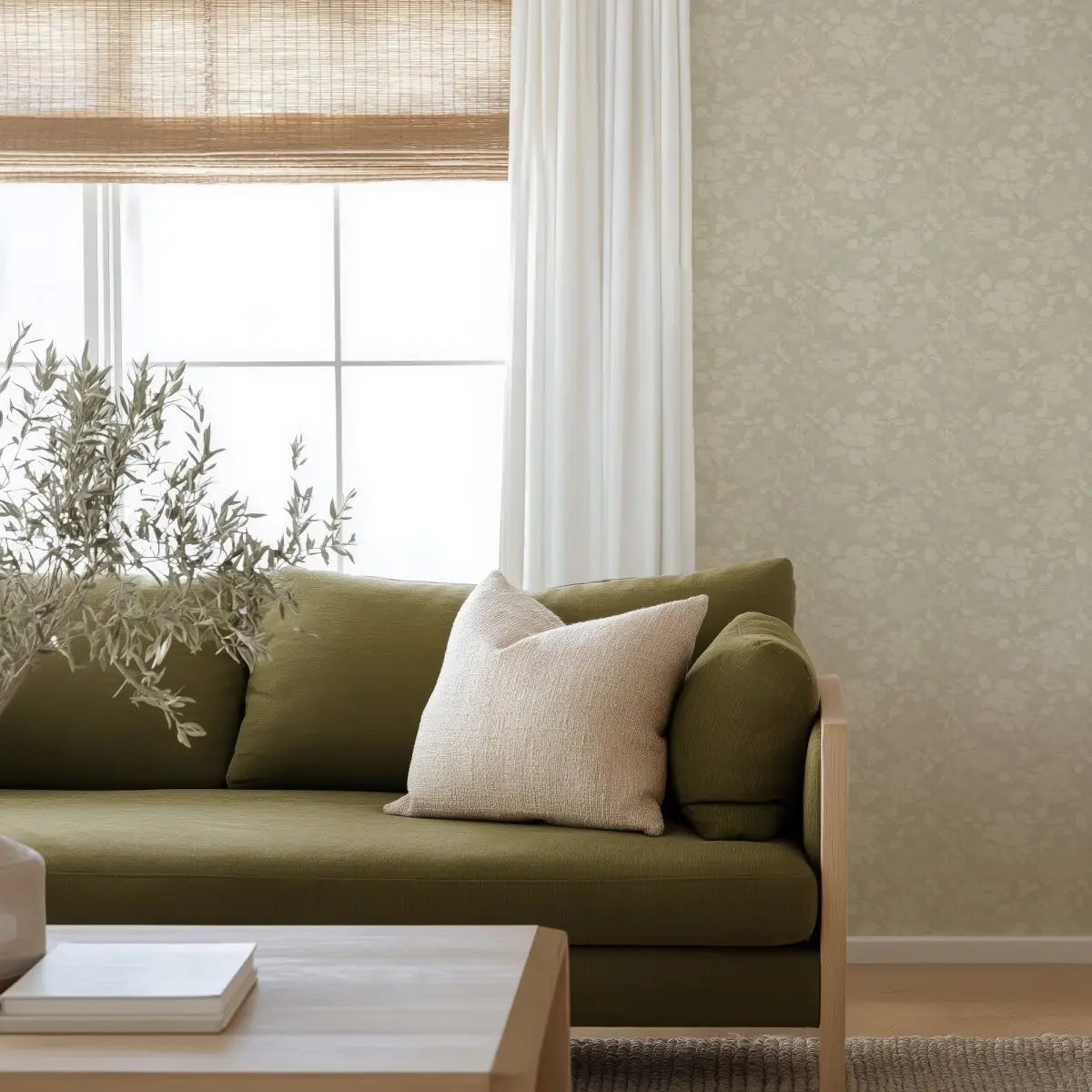 Bates Wallpaper - Flowers - by Taddy Mikelaites - Loomwell Home Goods