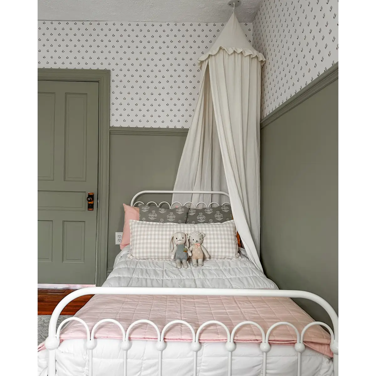 Baylor Wallpaper - Flower Dots for Baby - by Hufton Studio - Loomwell Home Goods