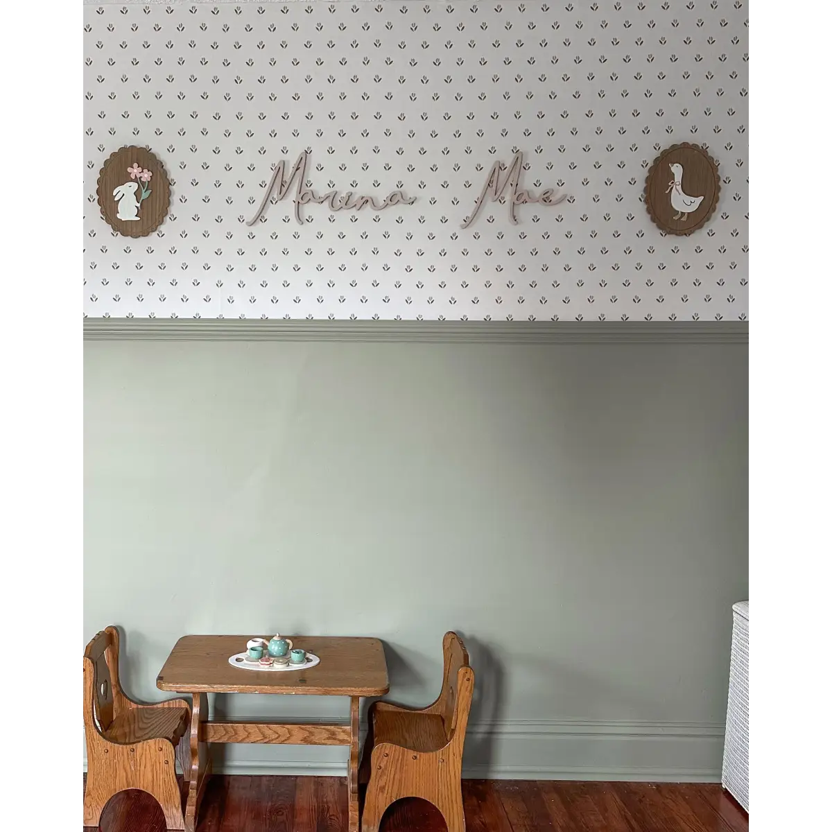 Baylor Wallpaper - Flower Dots for Baby - by Hufton Studio - Loomwell Home Goods
