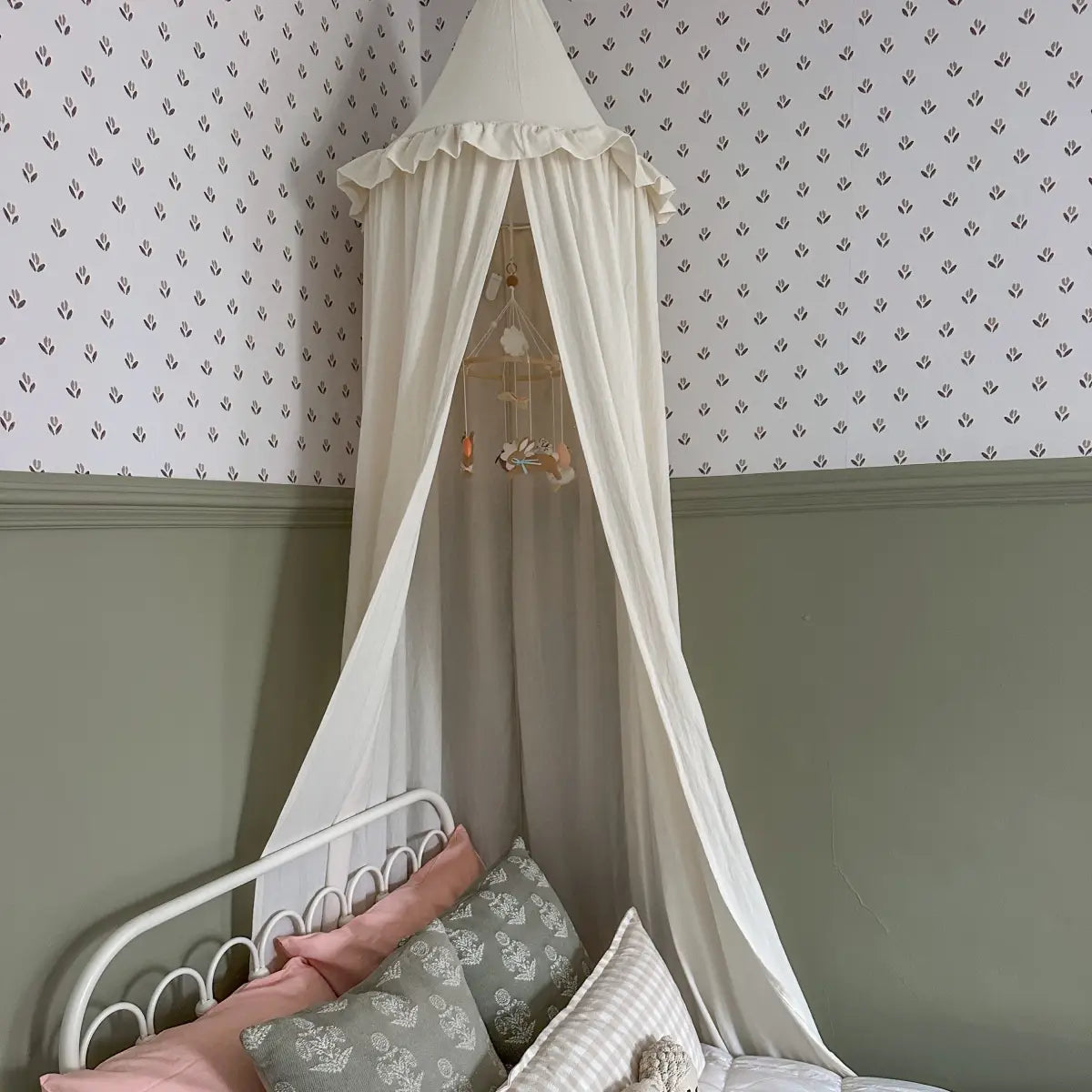 Baylor Wallpaper - Flower Dots for Baby - by Hufton Studio - Loomwell Home Goods