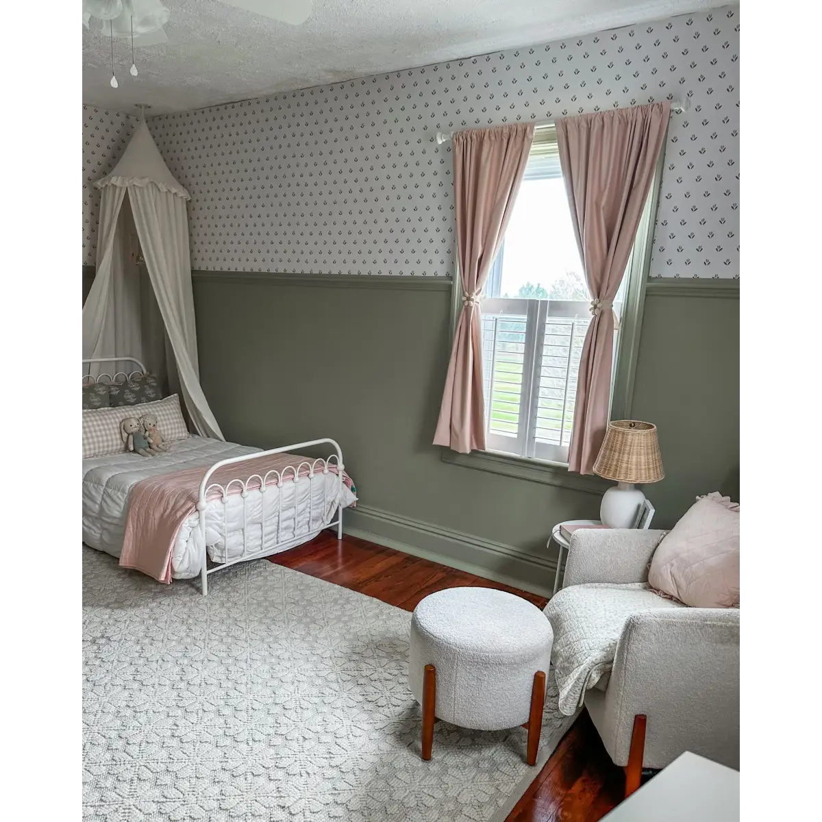 Baylor Wallpaper - Flower Dots for Baby - by Hufton Studio - Loomwell Home Goods