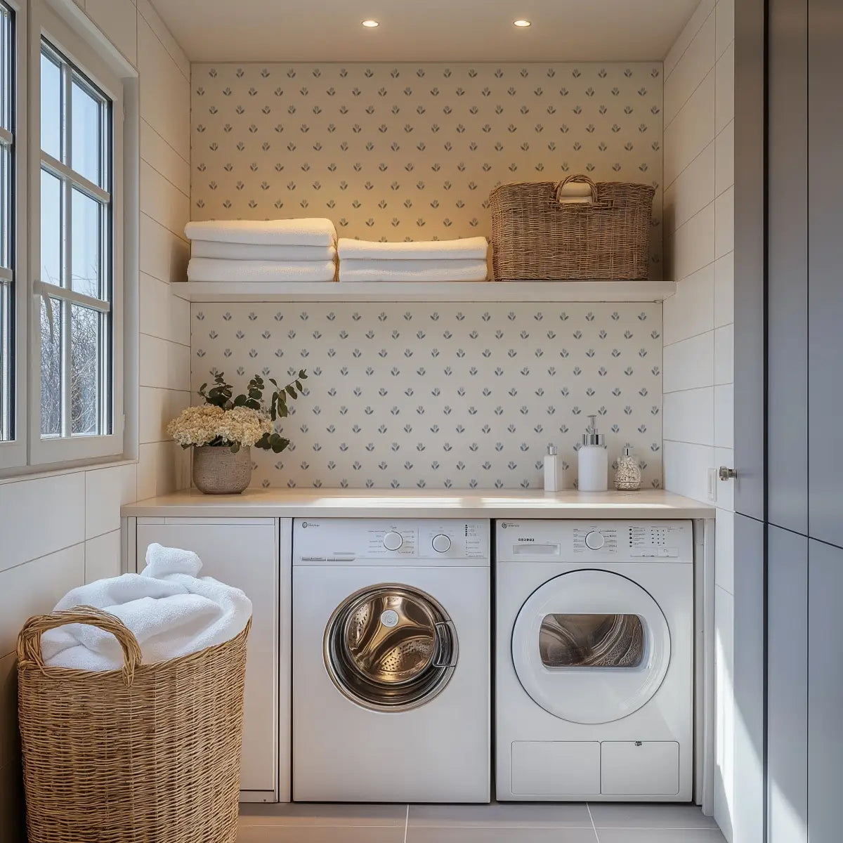Baylor Wallpaper - Flower Dots for Baby - by Hufton Studio - Loomwell Home Goods