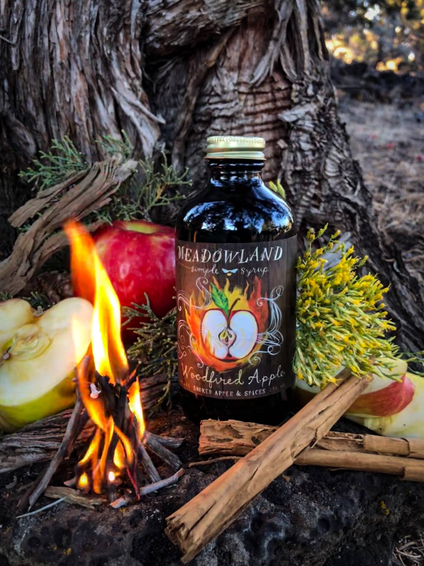 Woodfired Apple Simple Syrup - Tea, Cider, Toddy