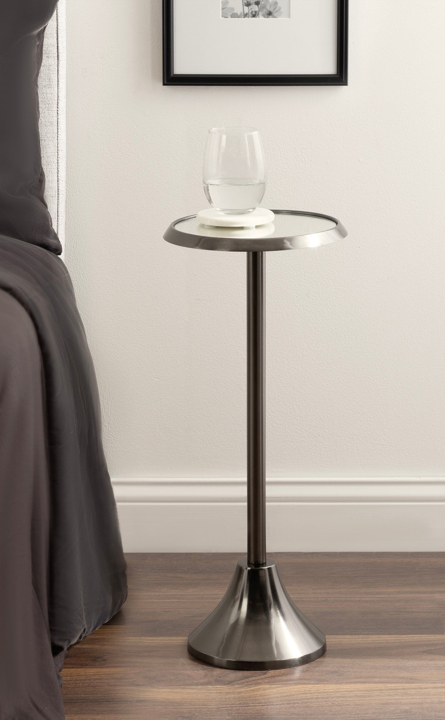 Sanzo Metal Cocktail Table or Plant Stand