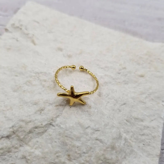 Beach Starfish Ring - Honeybee Vintage